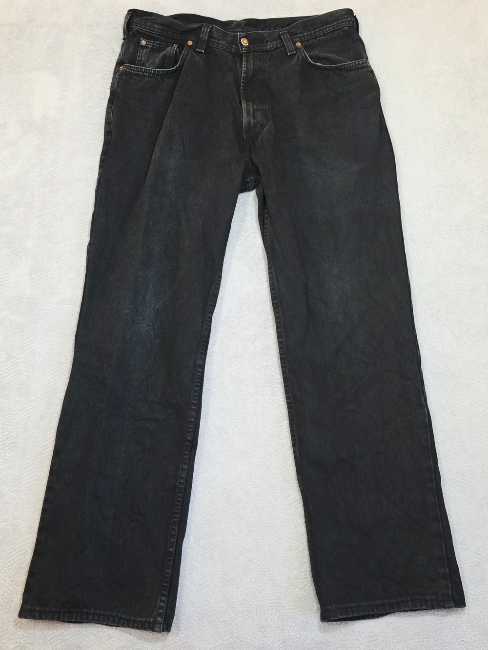 Parasuco Jeans Mens 34x31 Black Overdyed Denim Straight Leg